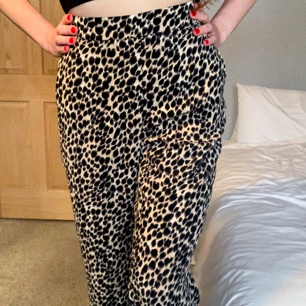 J Crew Factory Cheetah Jamie pant